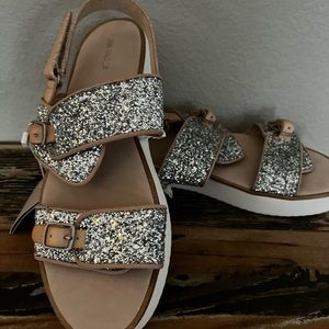 Zara kids sequins sandals. New.